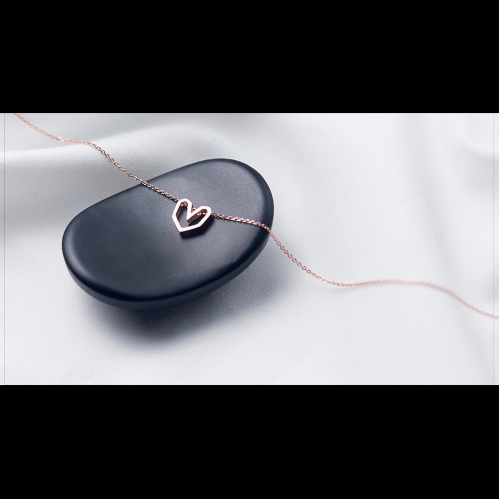 Rose Gold Heart Necklace